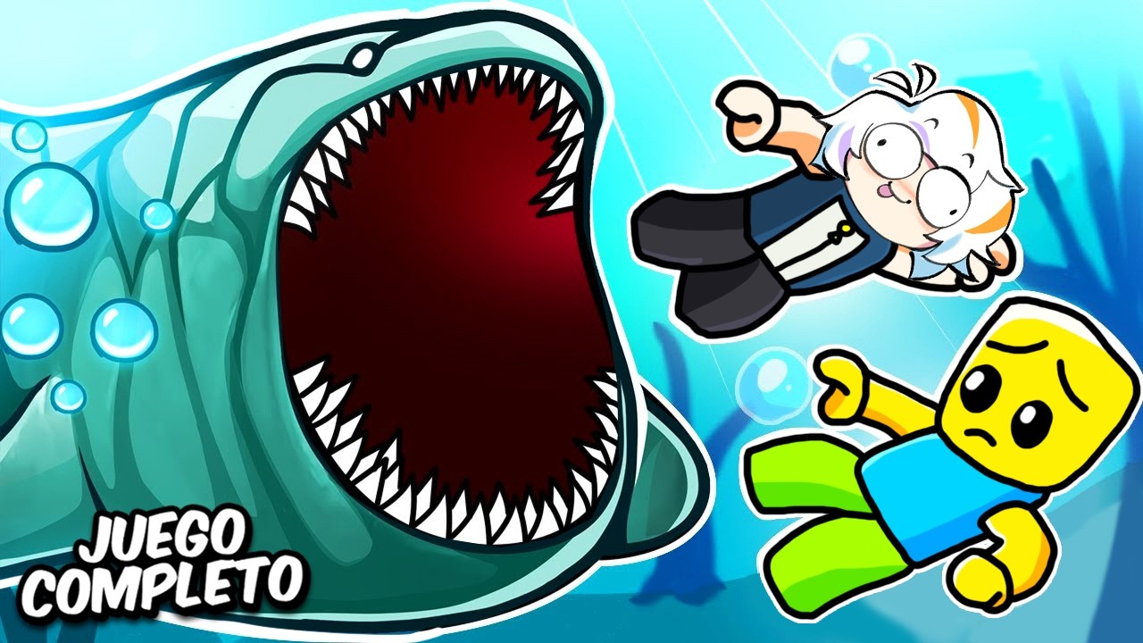 VOLVIENDOME EL TIBURON MAS GRANDE COMPLETO (BE A SHARK ROBLOX)