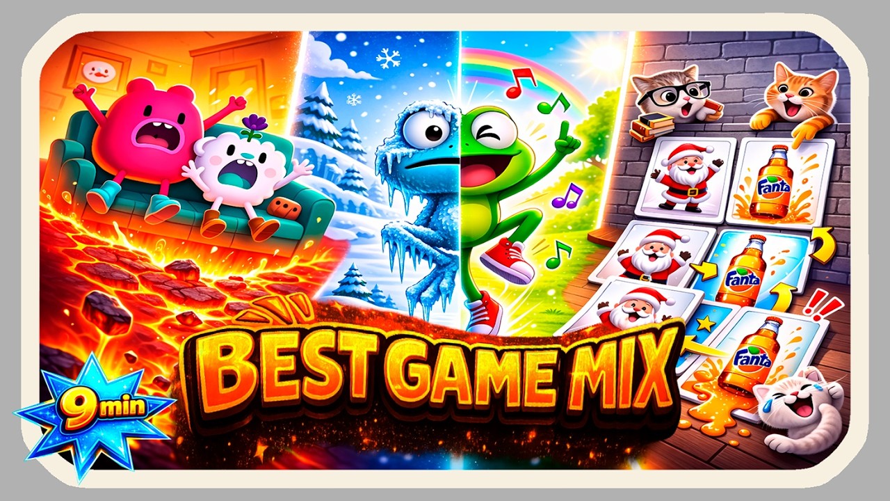 🎮 BEST GAMES MIX | Dance Freeze, Floor is Lava & Memory Game Challenge