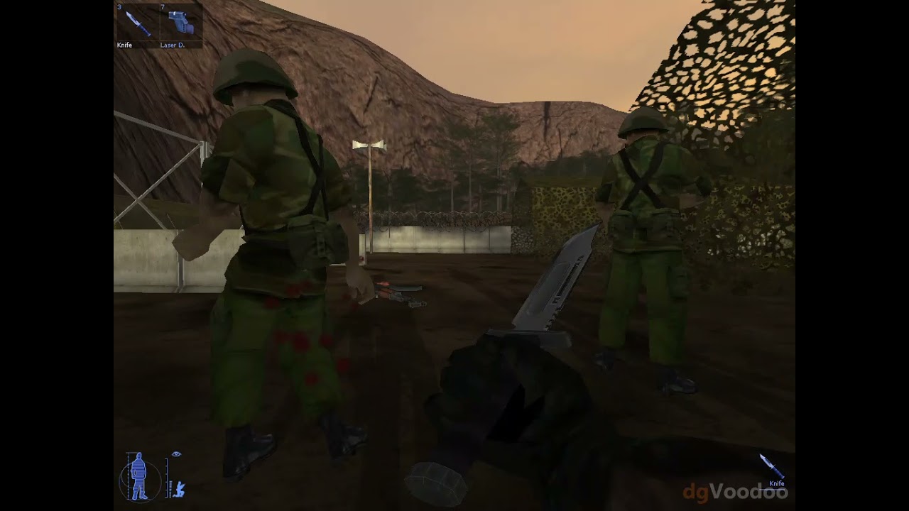 [Knife only] IGI 2 Mission 14 (Island Assault) | David Jones Rank