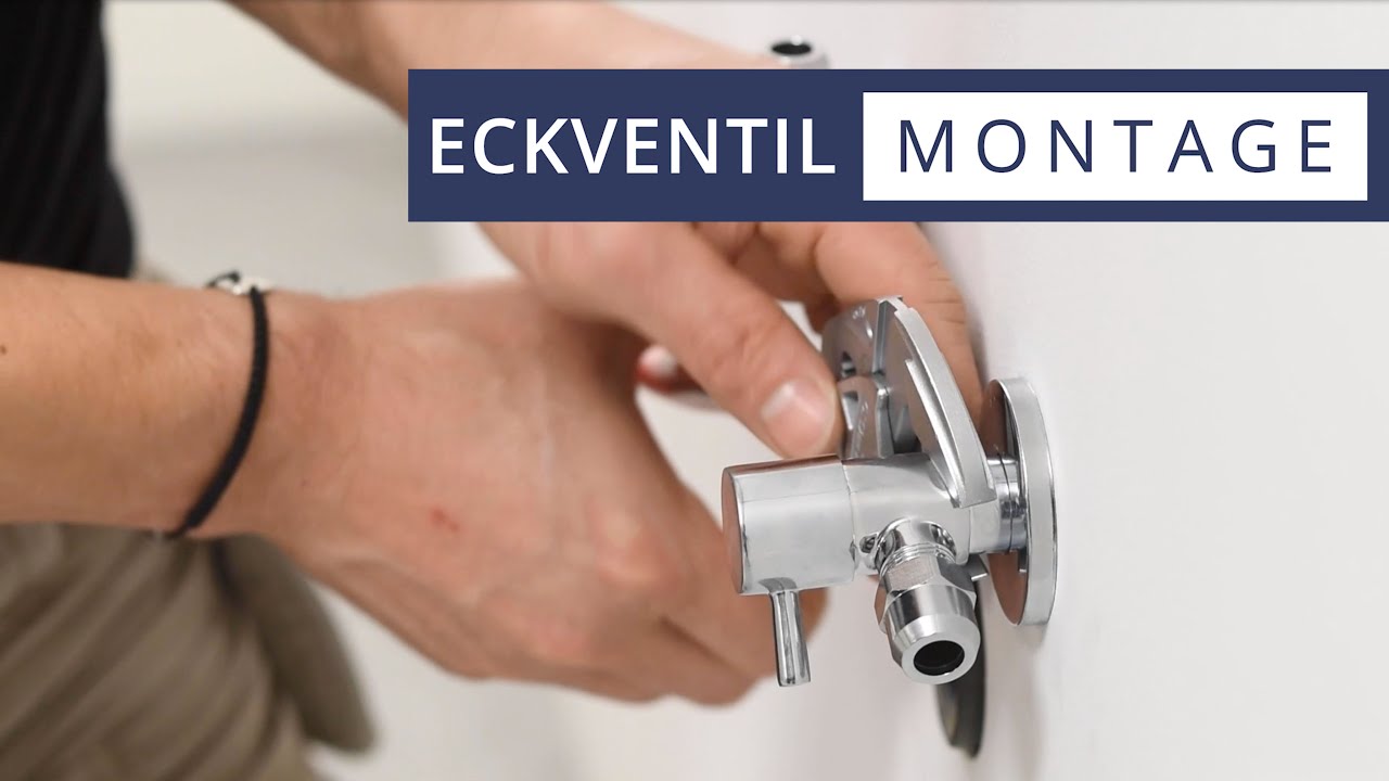 MEGABAD erkl&auml;rt: Eckventilmontage