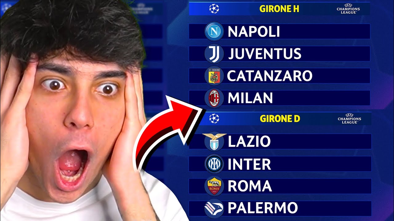 ⚽ CHAMPIONS LEAGUE ma SOLO con SQUADRE ITALIANE