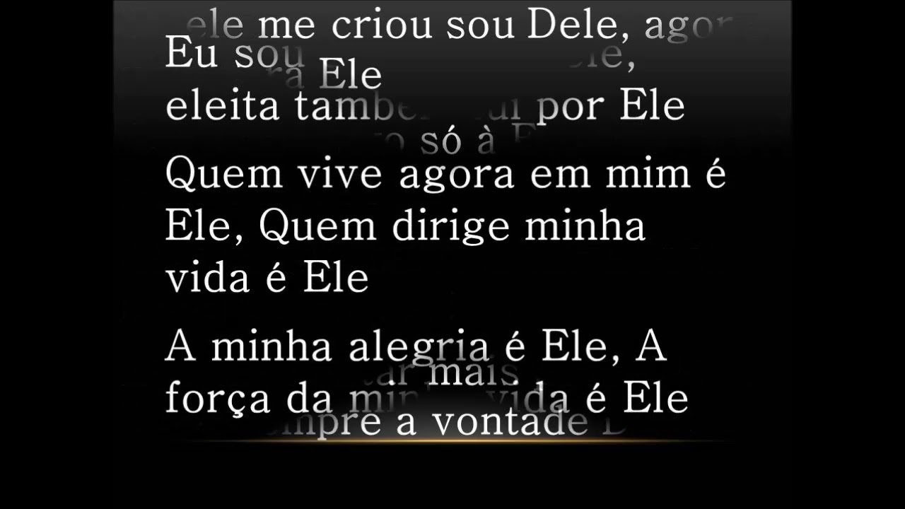 Eli&atilde; Oliveira - &Eacute; Ele (COM LETRA)