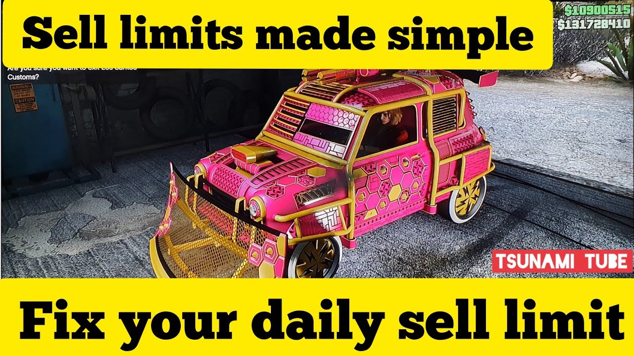GTA 5 STOP HITTING THE DAILY SELL LIMIT! HOW TO FIX IT!  HOW MANY CAN I SELL AND WHY DOES IT HAPPEN?
