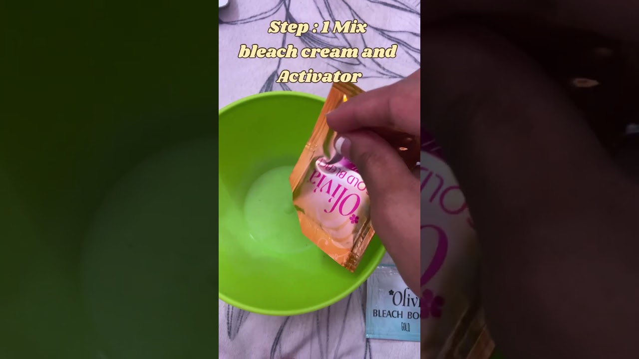 Olivia Gold bleach 🌸 || ￼ how to apply|| #trend #trendingshorts #shortvideo #viral