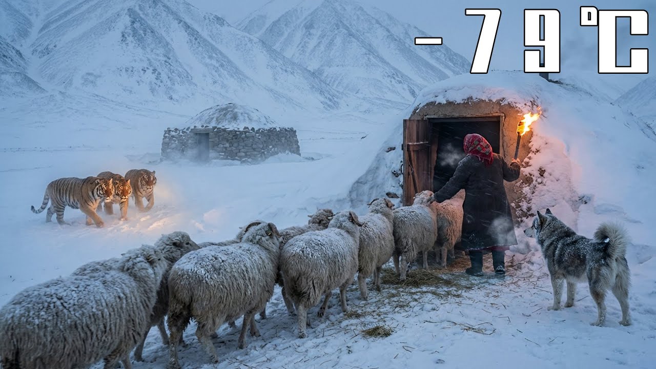 -79°C Blizzard: 90-Year-Old Woman & Alaskan Dog Outsmart Tigers—Sheep Saved in Snow Smokehouse
