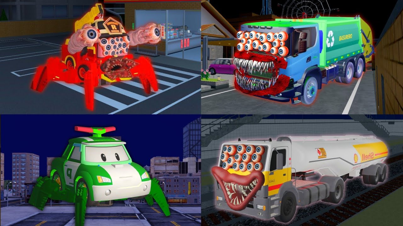 Compilation There's Horror Secret Place Roy, Poli VS Truck Shell,Garbage 😱 SAKURA SCHOOL SIMULATOR