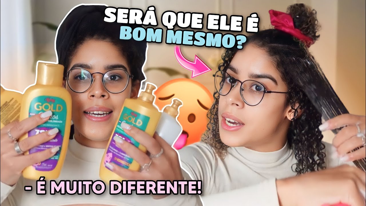 TESTEI O LANÇAMENTO DA NIELY GOLD PARA CACHOS ✨