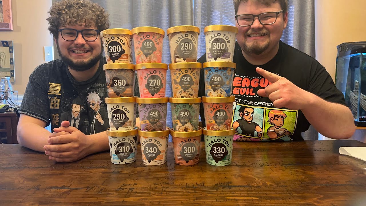 Trying EVERY Halo Top Flavor!