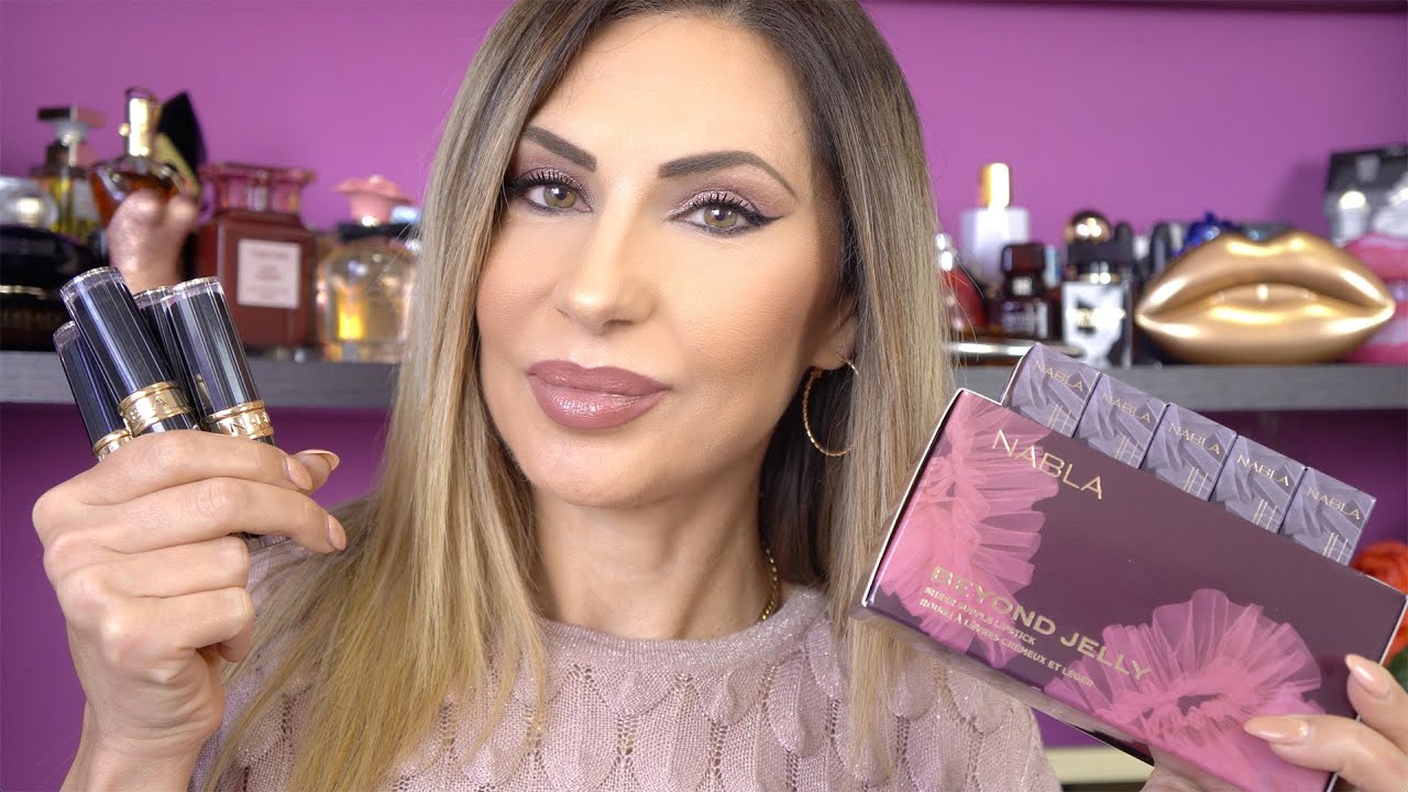 NABLA🔥 NUOVI BEYOND JELLY LIPSTICK per labbra GLASSATE ed IDRATATE | Swatches di tutti i 10 colori🫦
