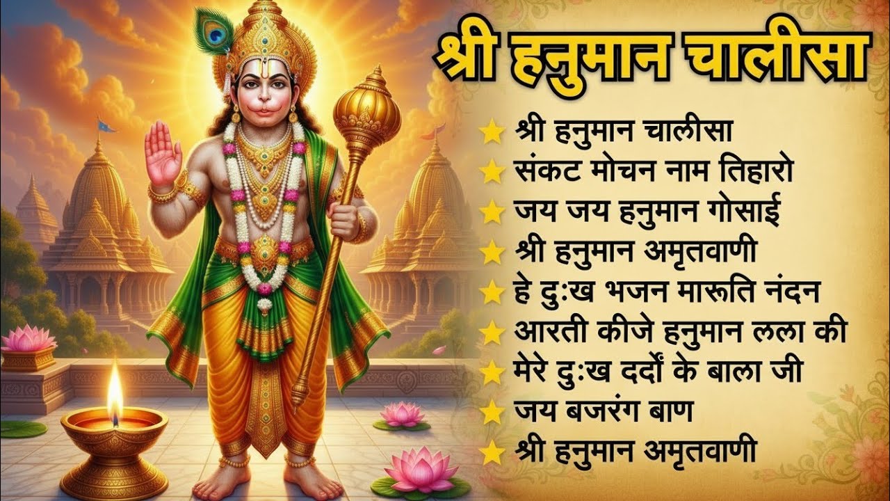 श्री हनुमान चालीसा 🌺🙏 shree hanuman chalisa original video 🙏🌺 gulshan kumar hariharan full hd