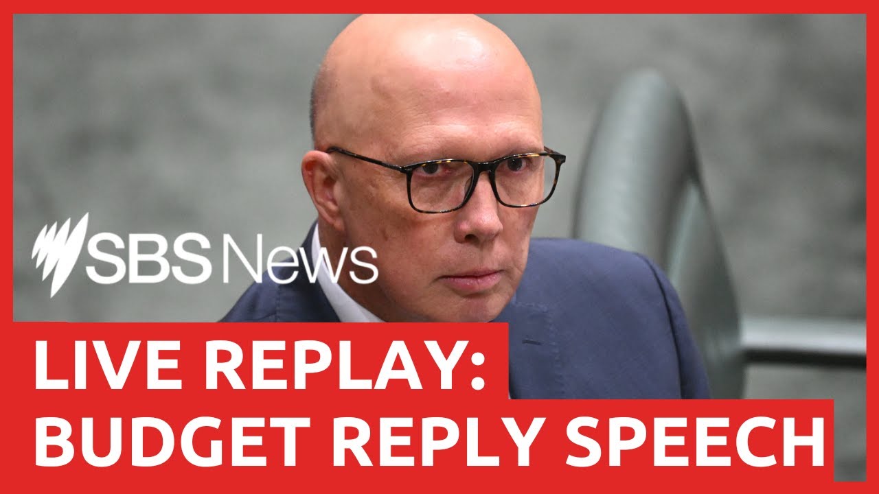 Opposition leader Peter Dutton gives budget reply speech | SBS News
