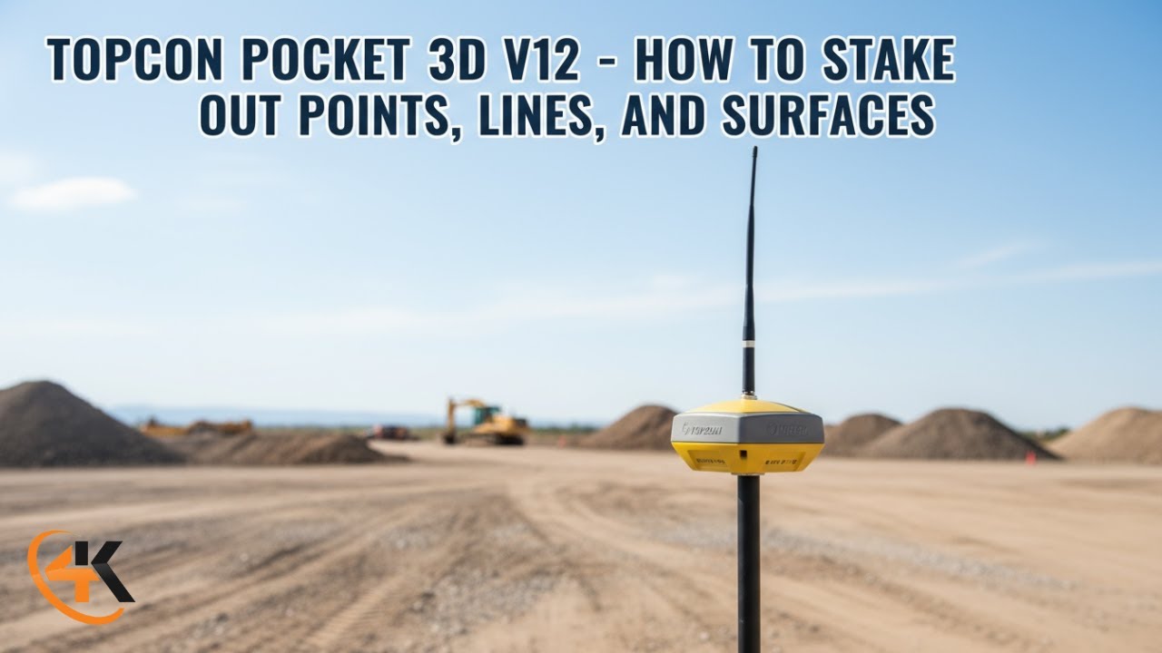 Topcon Pocket 3D V12 - How to Stake Out Points, Lines, and Surfaces