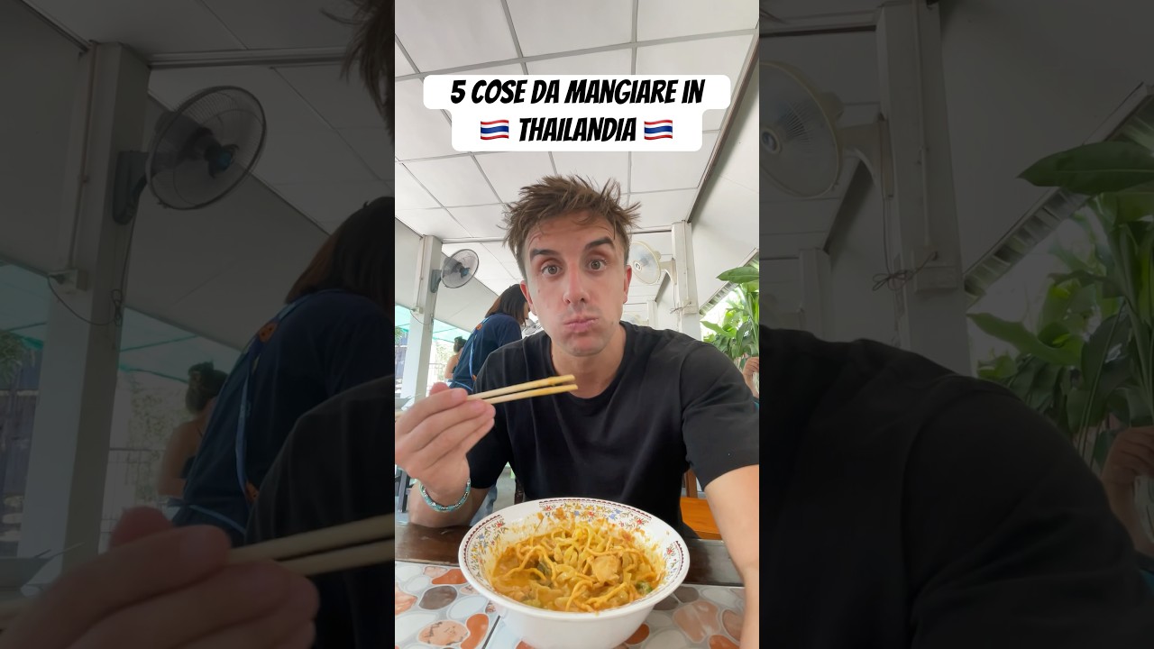 Cosa MANGIARE in THAILANDIA 🇹🇭 5 piatti da NON PERDERE! #andreabattistini #tailandia #streetfood