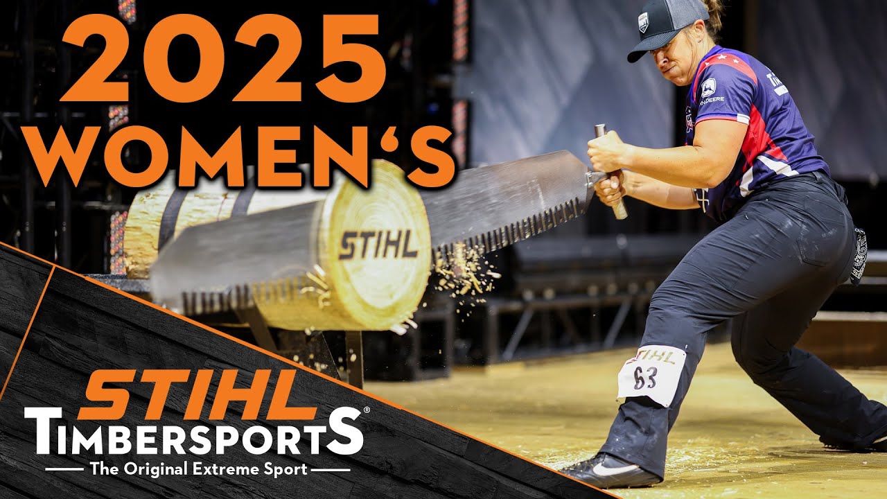 FULL action of 2025 Women's STIHL TIMBERSPORTS® US Championships
