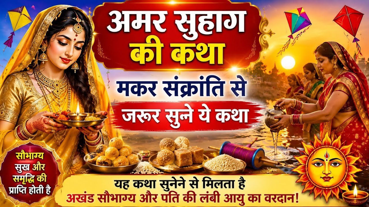 अमर सुहाग की कहानी | इस मकर संक्रांति पर हर सुहागिन महिला को जरूर सुननी चाहिए Amar Suhaag ki kahani