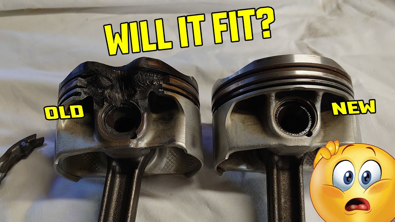 Changing the damaged Piston on my BMW F10 M5 S63TU engine rebuild on the driveway