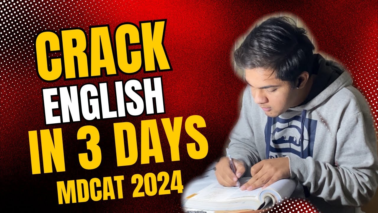 Crack mdcat English in just 3 days | mdcat 2024 | must watch |