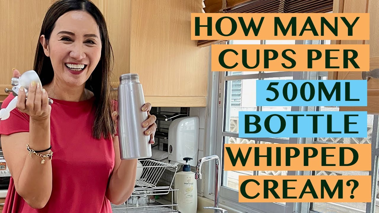 ASKCHAO: HOW MANY CUPS CAN A 500ML WHPPED CREAM DISPENSER MAKE? HOW MUCH IS THE COST/CUP?