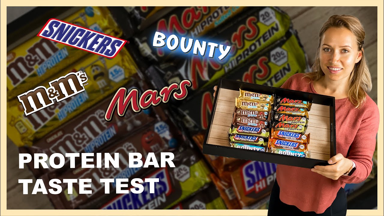 SNICKERS, MARS, M&M & BOUNTY | Protein Bar Taste Test & Review