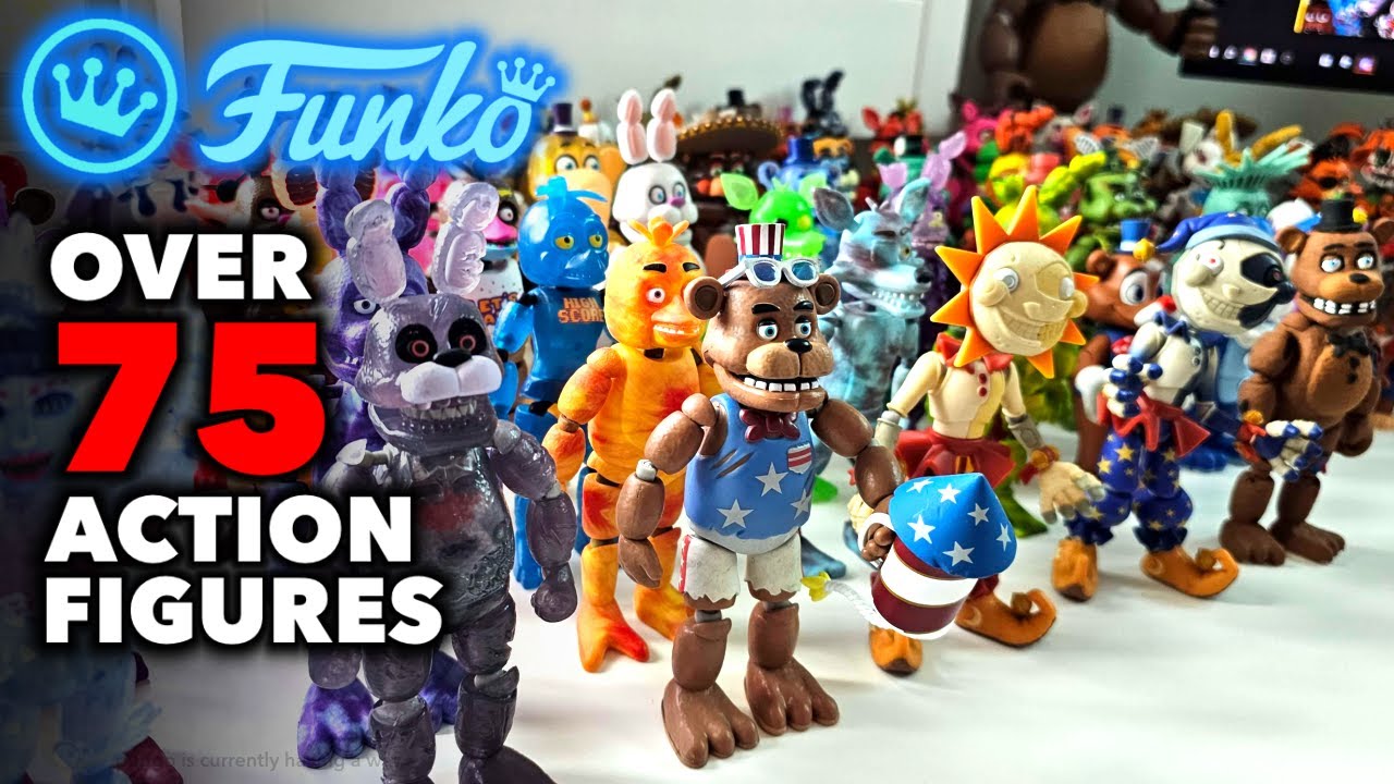 75+ FIVE NIGHTS AT FREDDYS ACTION FIGURE COLLECTION! - 2023 Complete FNaf Collection