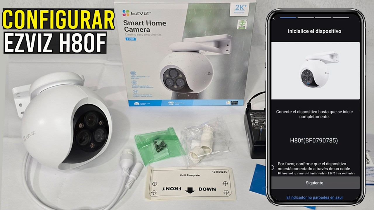 Cómo INSTALAR y CONFIGURAR Cámara Ezviz H80F 2K/Añadir a Red WIFI desde el Celular(Paso a Paso)