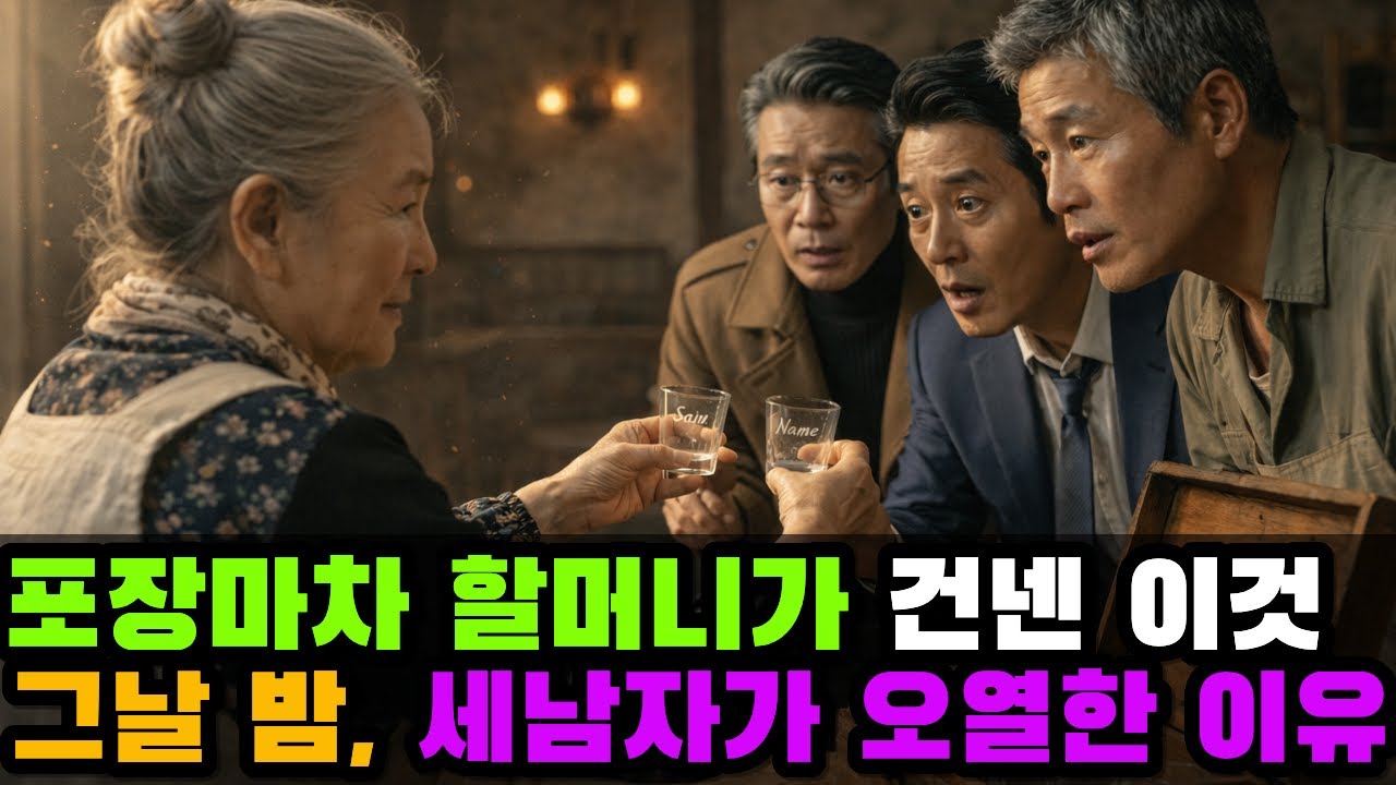 폐기물 취급받던 세 남자, 할머니가 내민 '이것'에 오열한 이유