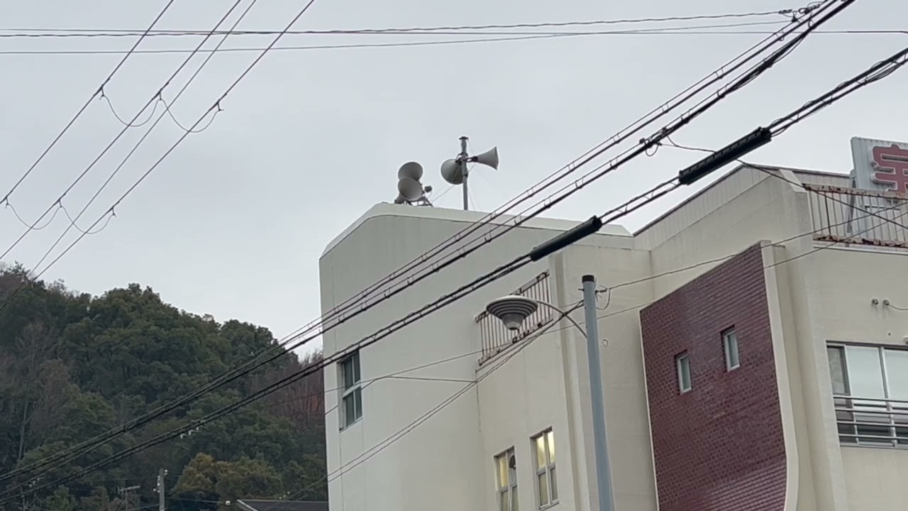 有線放送チャイム 兵庫県姫路市 7時29分 鐘系「スコットランド釣鐘草」