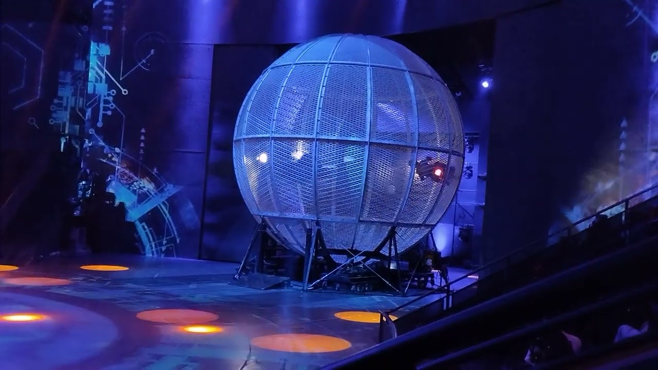 Shanghai Acrobatic Show part1 - The motorcycle cage