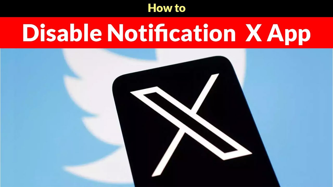 How to Disable Push Notification on X App?