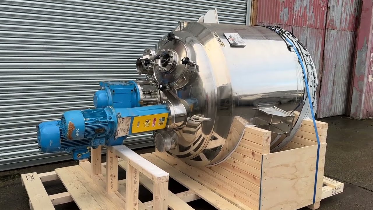 1820 litre Stainless Steel Jacketed Process Vessel