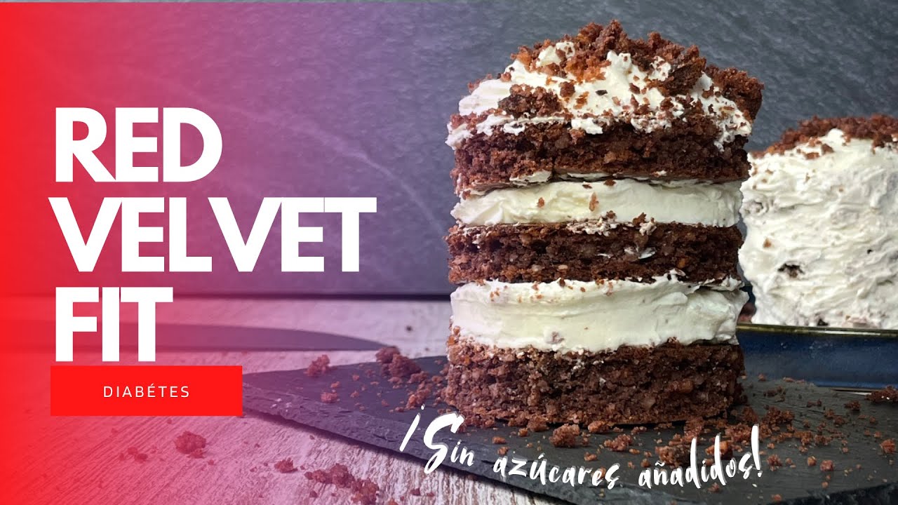 Receta Tarta Red Velvet Fitness | Para diabéticos |