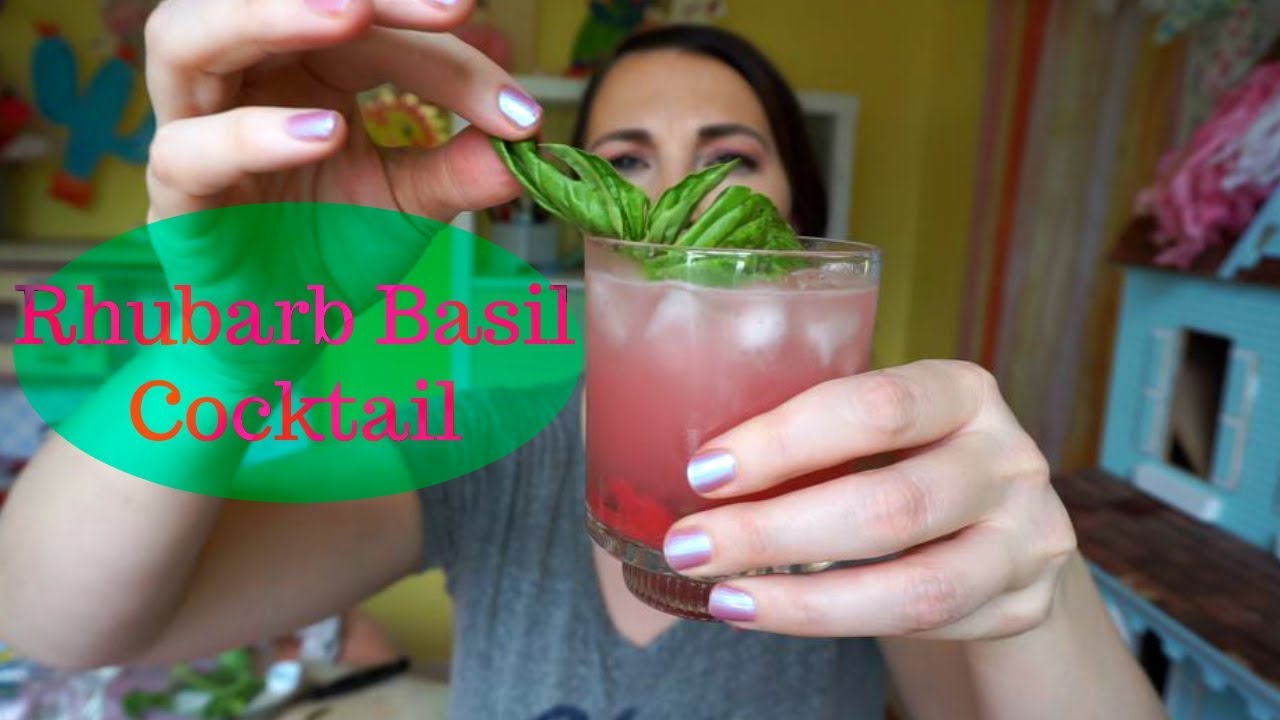 Rhubarb Basil Cocktail | Drink #186