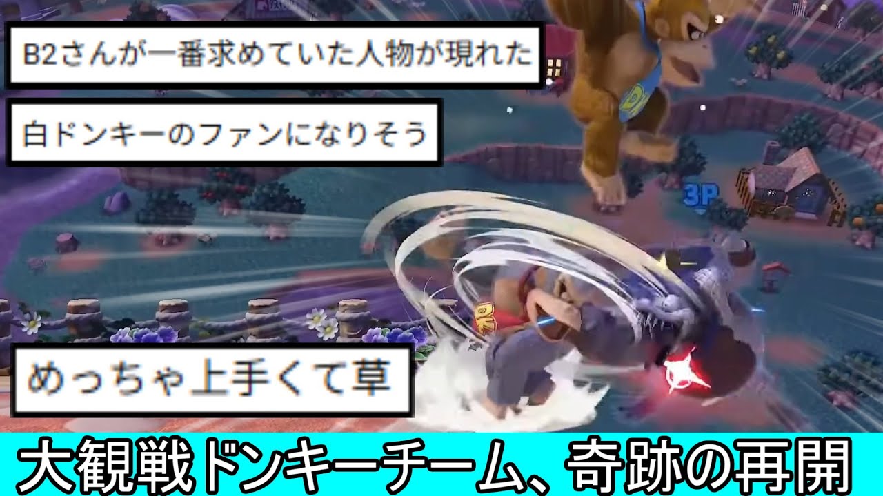 大観戦ドンキーコングチーム、回転を活かした連携が上手すぎる【スマブラSP】