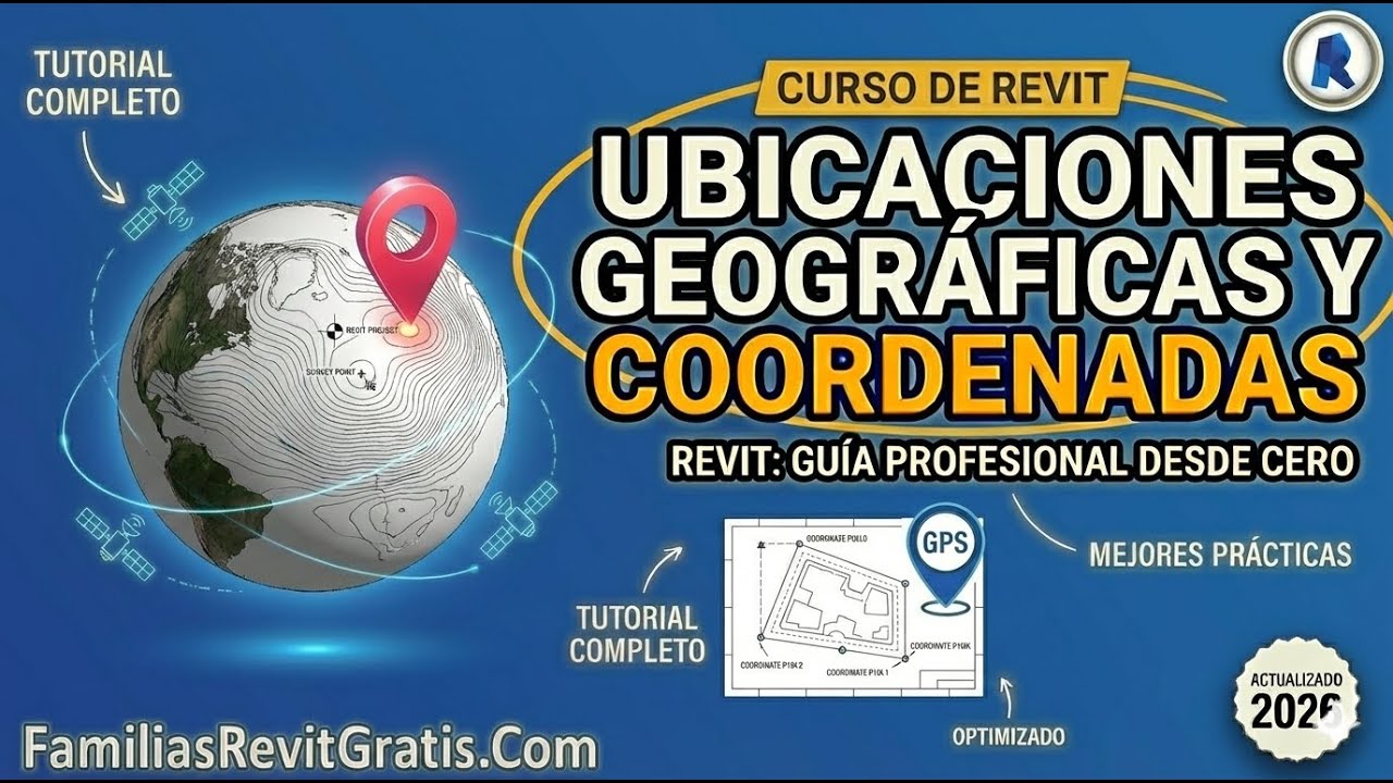 🌍 Cómo Configurar UBICACIÓN y COORDENADAS | Curso de Revit