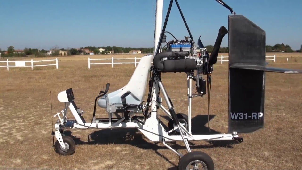 Autogire Guépard II XJ - Premier vol de ma machine. Gyrocopter, first flight