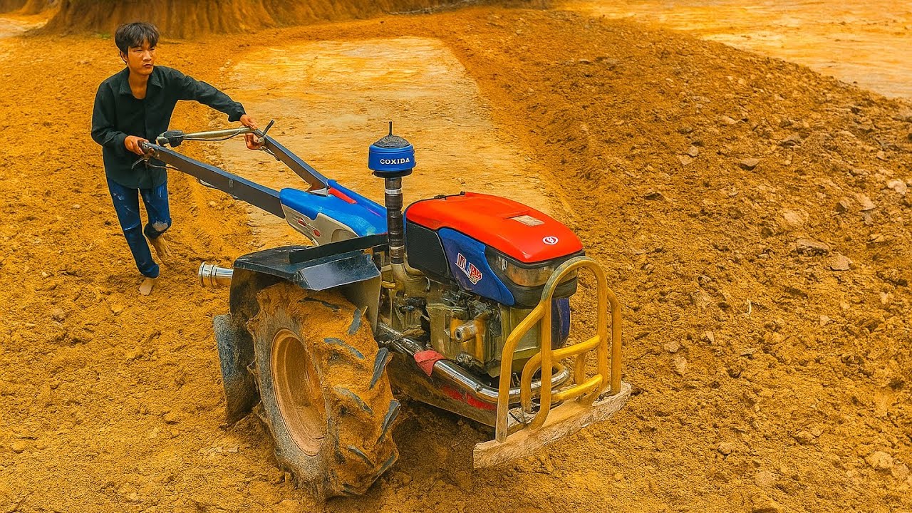 Kubota ZT 155 Plowing 