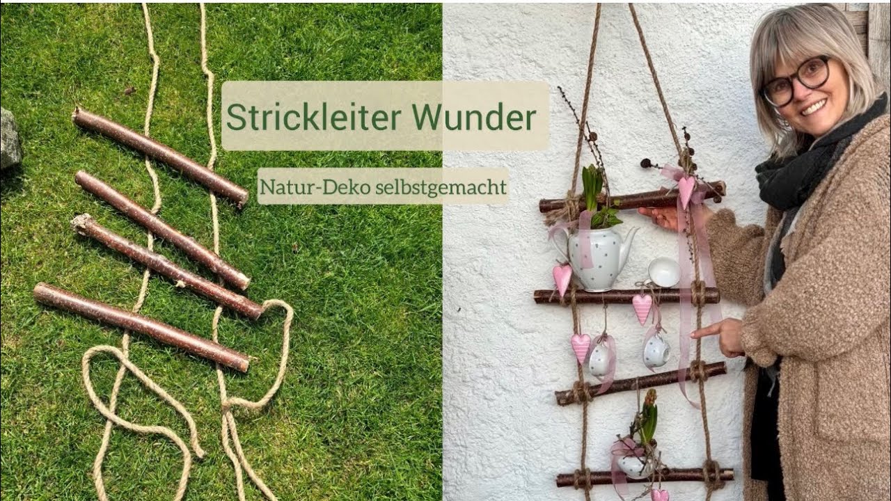 Strickleiter-Wunder – Upcycling Deko mit Herz🌷