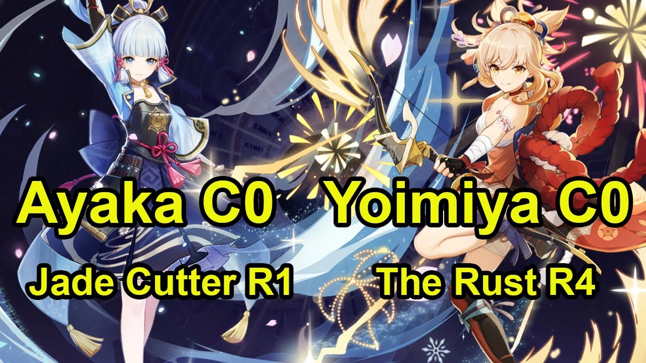 Ayaka C0 & Yoimiya C0 Spiral abyss floor 12 genshin impact