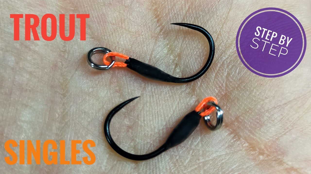How To Tie Single Assist Hooks For Trout / jak zawiązać pojedyńcze haki pstrągowe