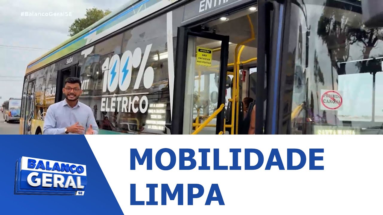 Ônibus elétricos em Aracaju tem o objetivo de reduzir a emissão de gases na atmosfera - BGT