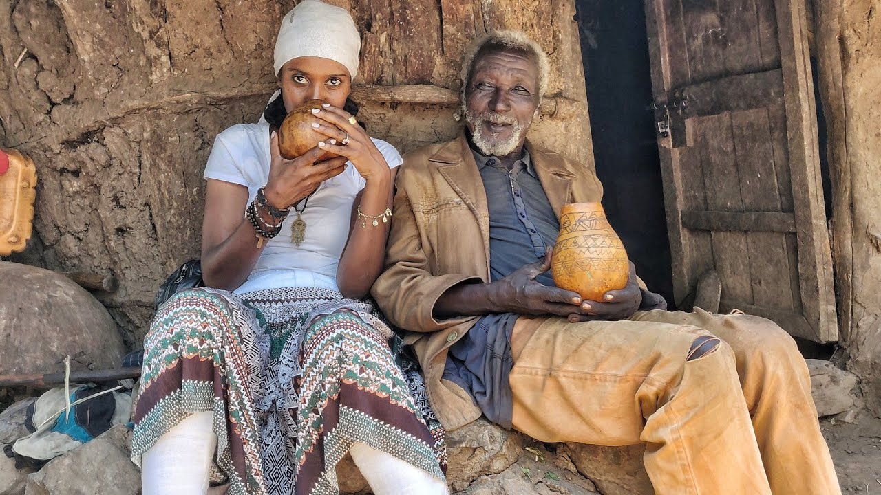Traditional bar in konso Ethiopia የኮንሶ ባህላዊ ባር