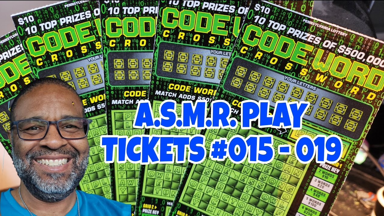 A.S.M.R. PLAY | Codeword Crossword | PA LOTTERY SCRATCH OFF TICKETS #asmr  #asmrsounds #014 - 019
