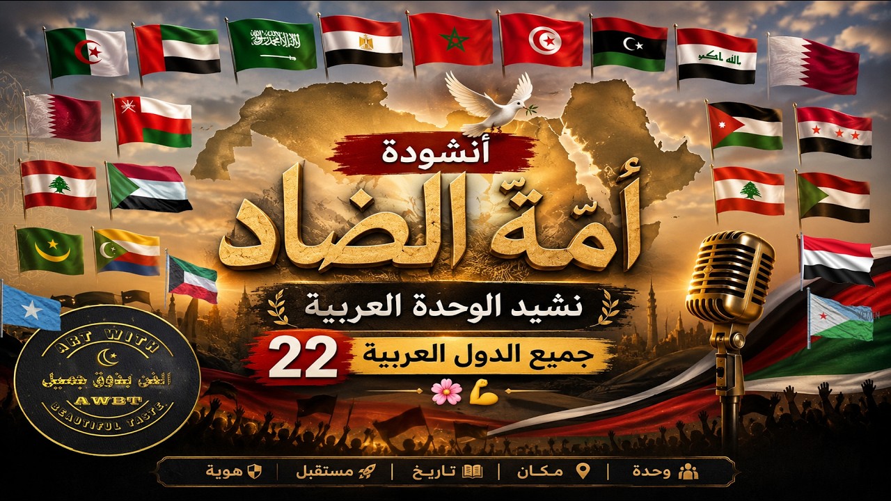 أنشودة أُمّة الضاد | نشيد الوحدة العربية | جميع الدول العربية 22