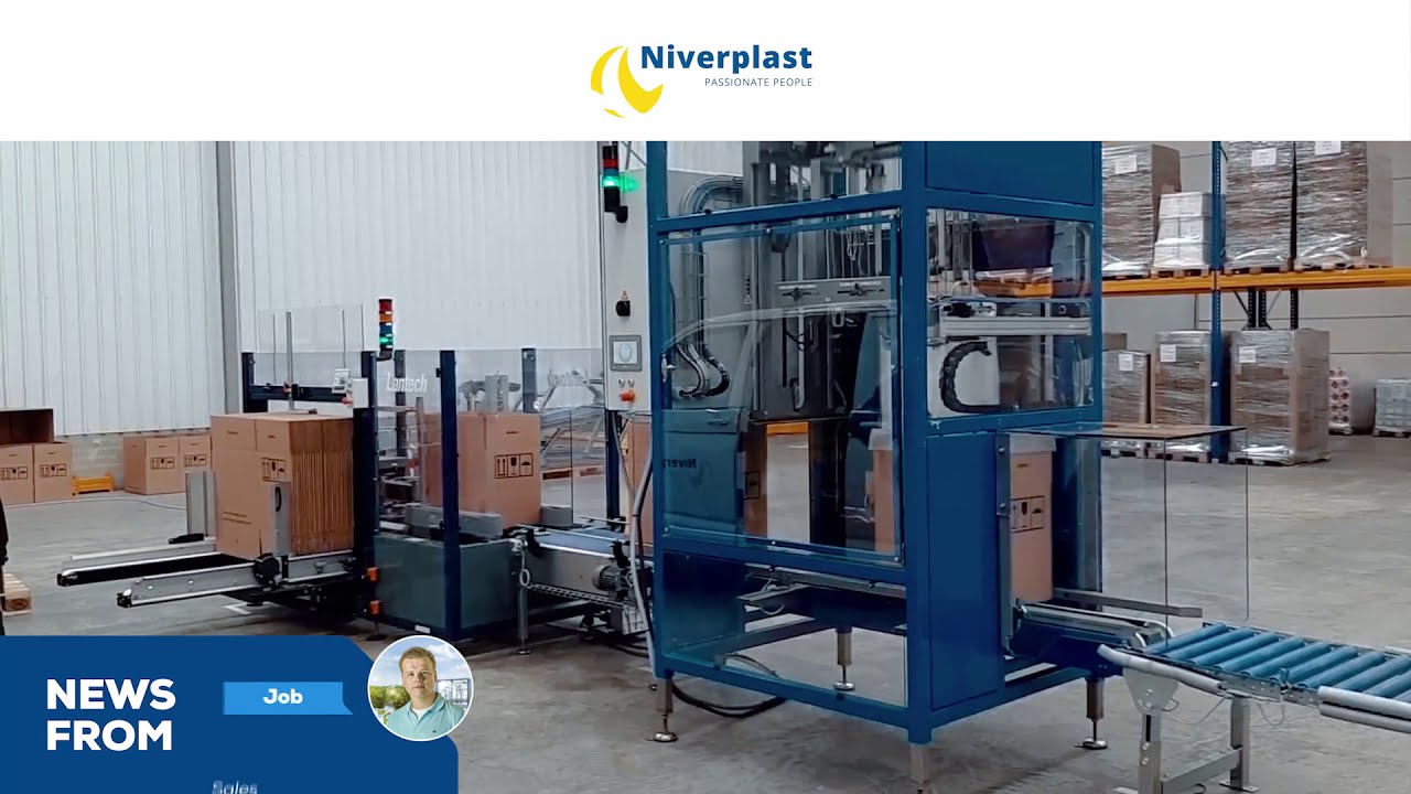 NIVERPLAST | CASE ERECTING AND BAG PLACING SEPERATLY