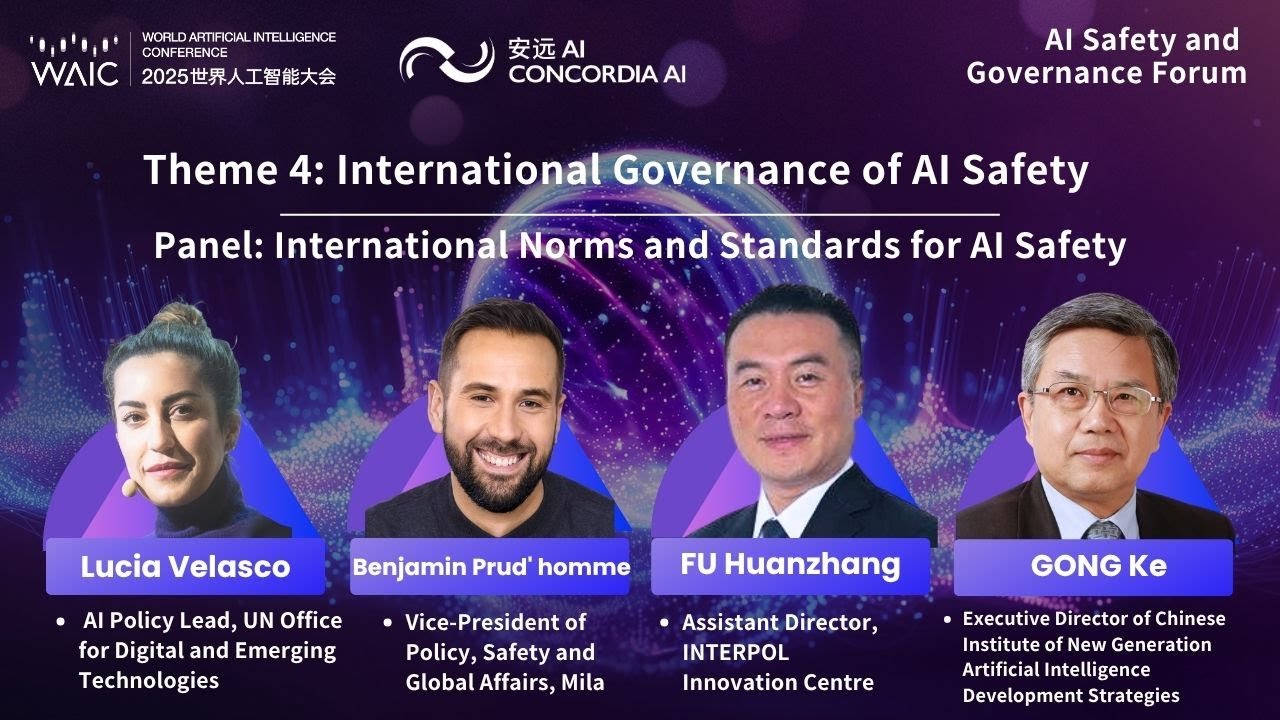 Panel: International Norms and Standards for AI Safety
