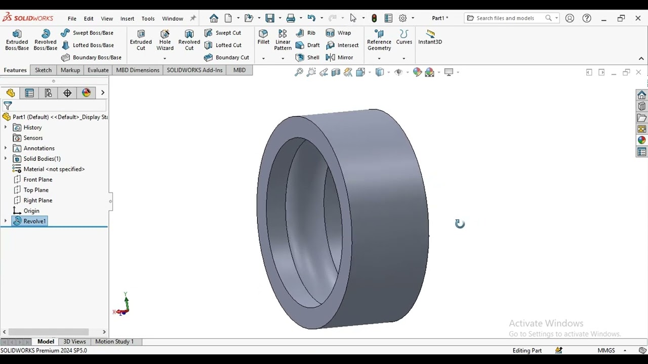 How to Model Outer Race Components in SolidWorks 3D Design Tutorial - PART 5