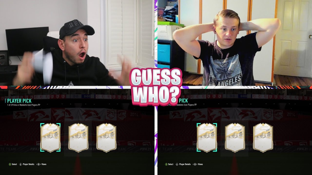 OMG AGAIN!? More Icon Moments Player Picks In Guess Who FIFA vs @LukePingu!!!