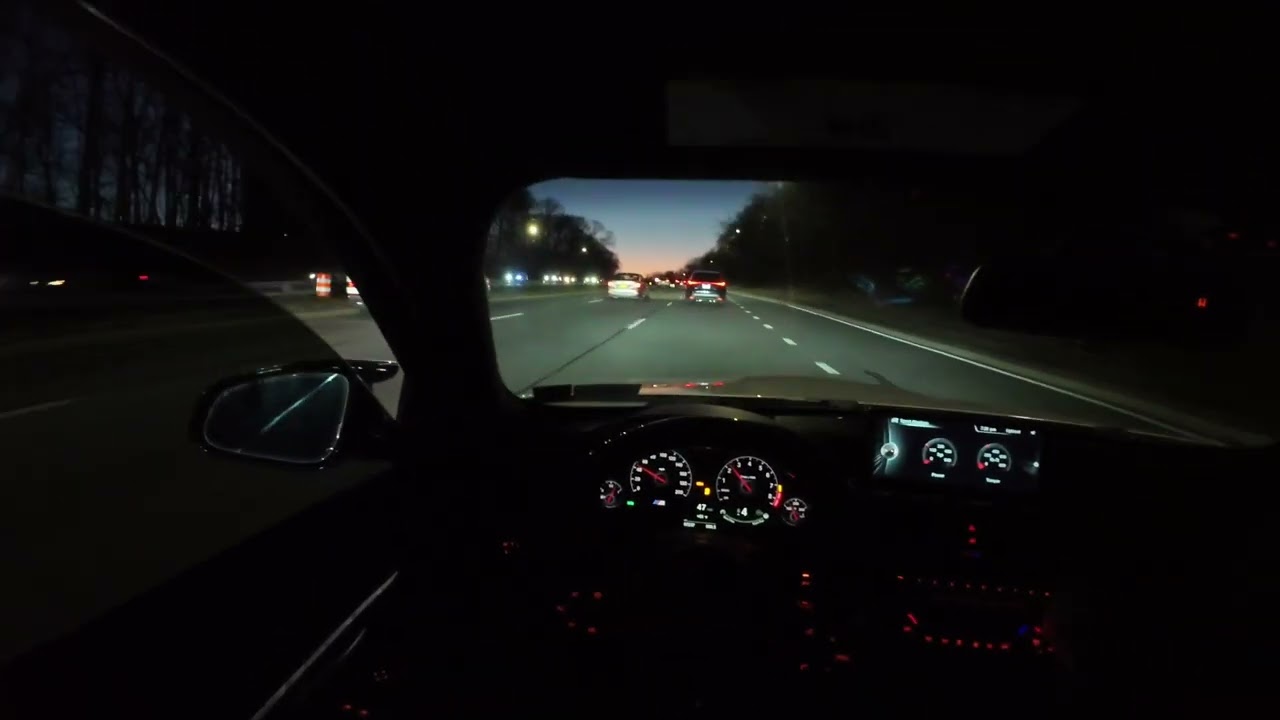 BMW F80 M3 POV NYC Sunset Driving