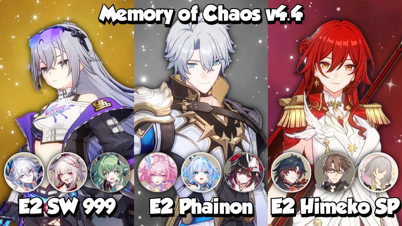 E2 Silver Wolf LV.999, E2 Phainon, E2 Himeko Nova - MOC 12 Starward Mode - HSR 4.4