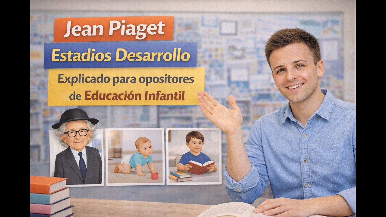 Jean Piaget estadios desarrollo explicado para opositores de educación infantil